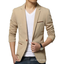 Los hombres de OEM Slim Fit Blazer Fashion Cotton Outwear Blazer